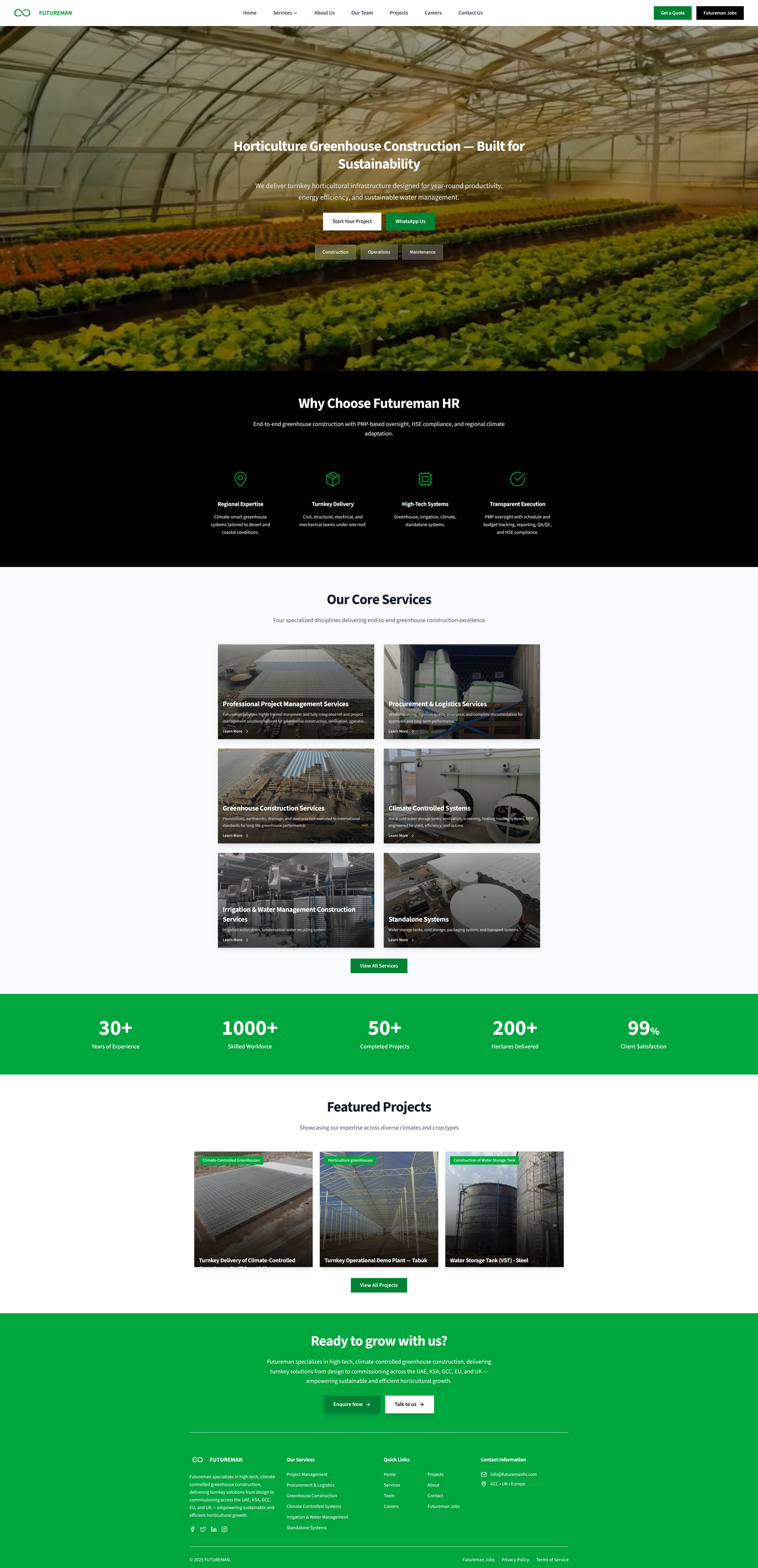 Futureman Group website screenshot